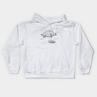 Flying Turtle Kids Hoodie